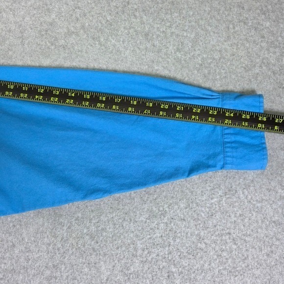 Brooks Brothers Regent Fit 1818 Men's XXL Blue Button-Down Shirt Elbow Patch - Picture 13 of 14